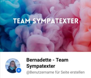 Ein Sreenshot von Facebook mit dem Hintergrund vom Team Sympatexter